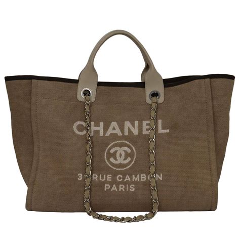 chanel beige tote|chanel beige tote bag.